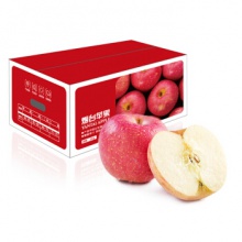 红富士苹果 净重5kg 一级铂金大果 单果220g以上 生鲜年货礼盒 新鲜水果
